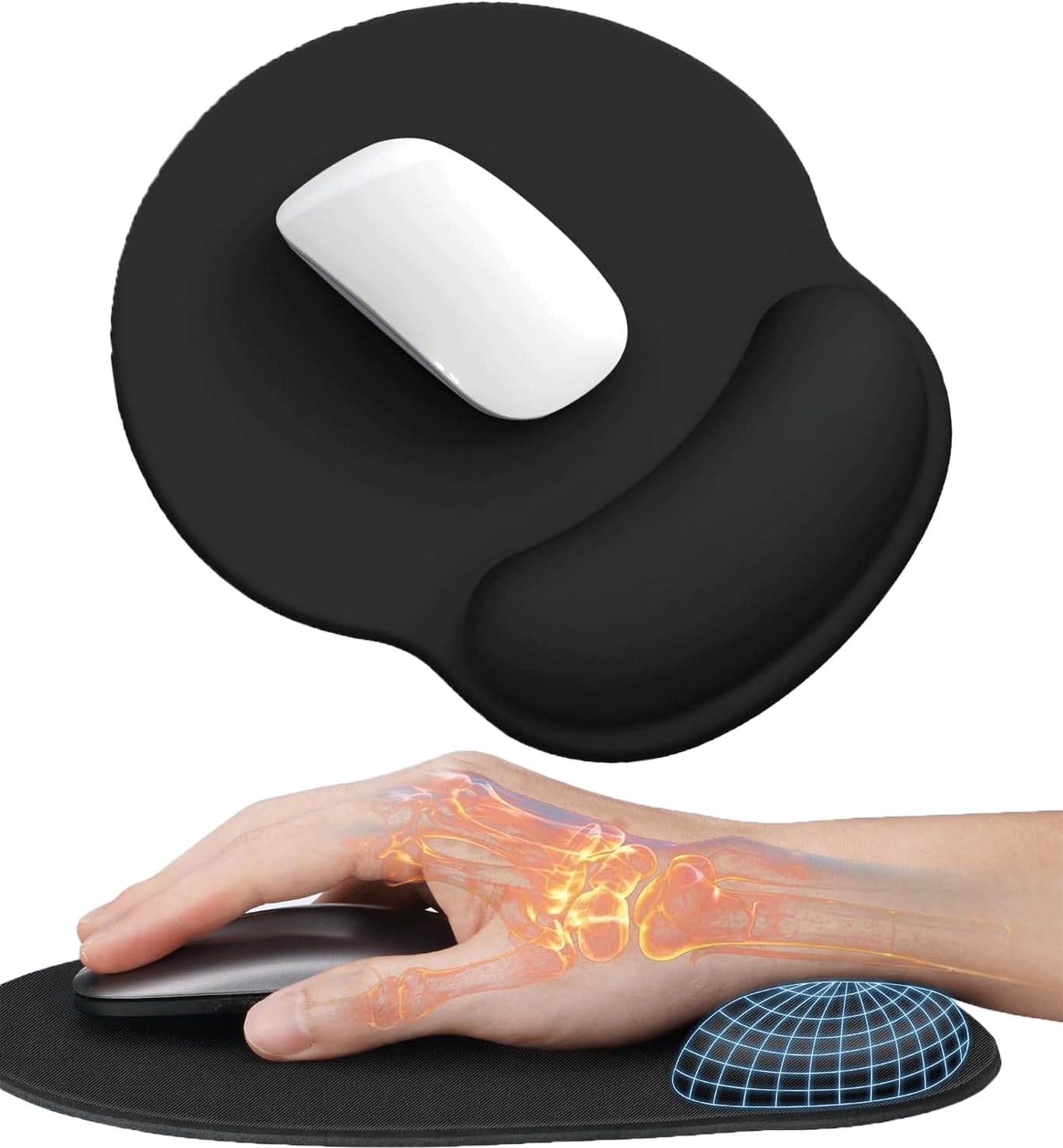 Tapis De Souris Ergonomique avec repose-poignet Ervity