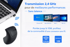 Souris Ergonomique Verticale sans fils Ervity